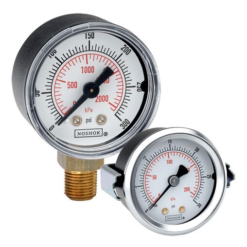Manómetro de Carcasa Plástica 2 1/2" - NOSHOK